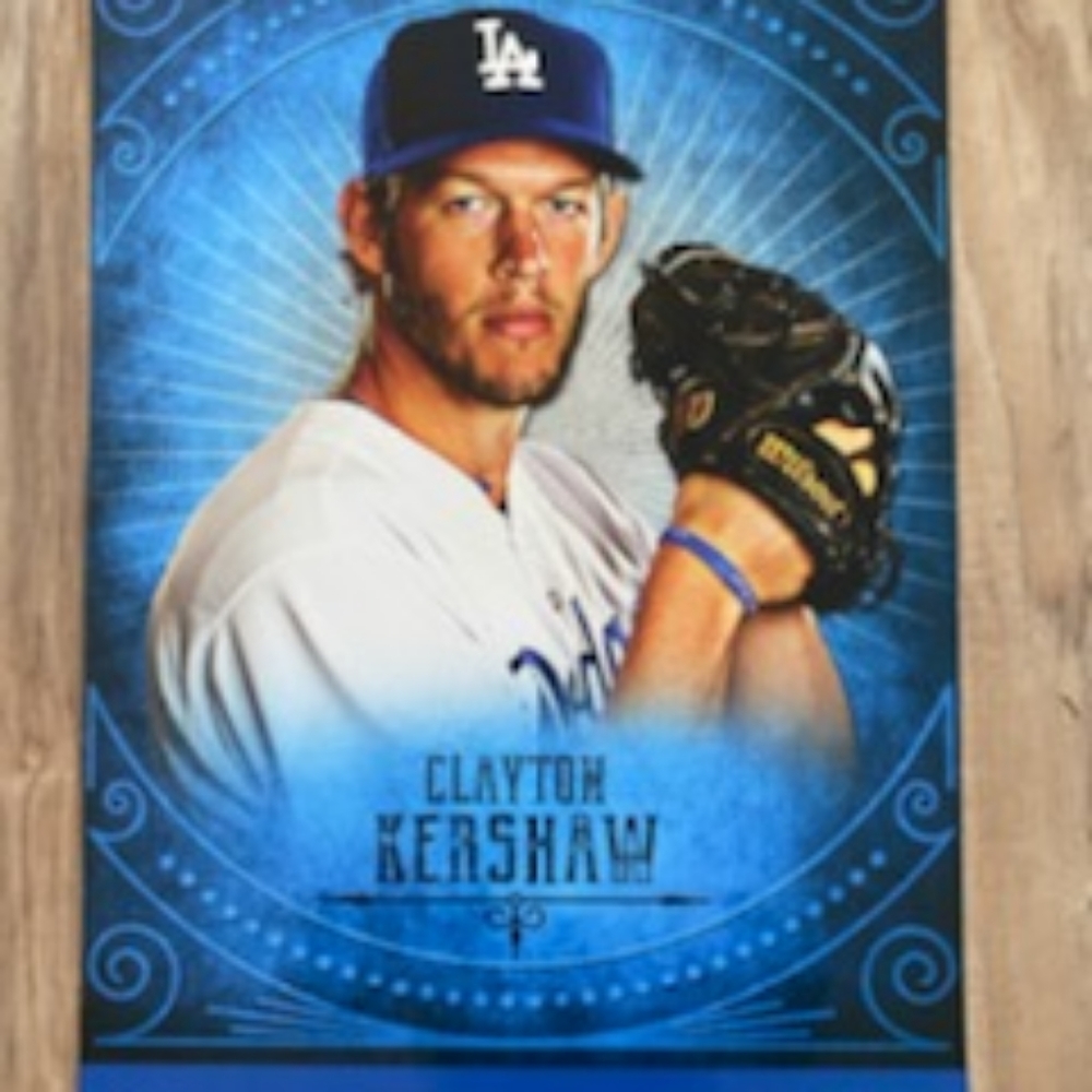 Clayton Kershaw Dodgers Poster Topps MLB All Star Game